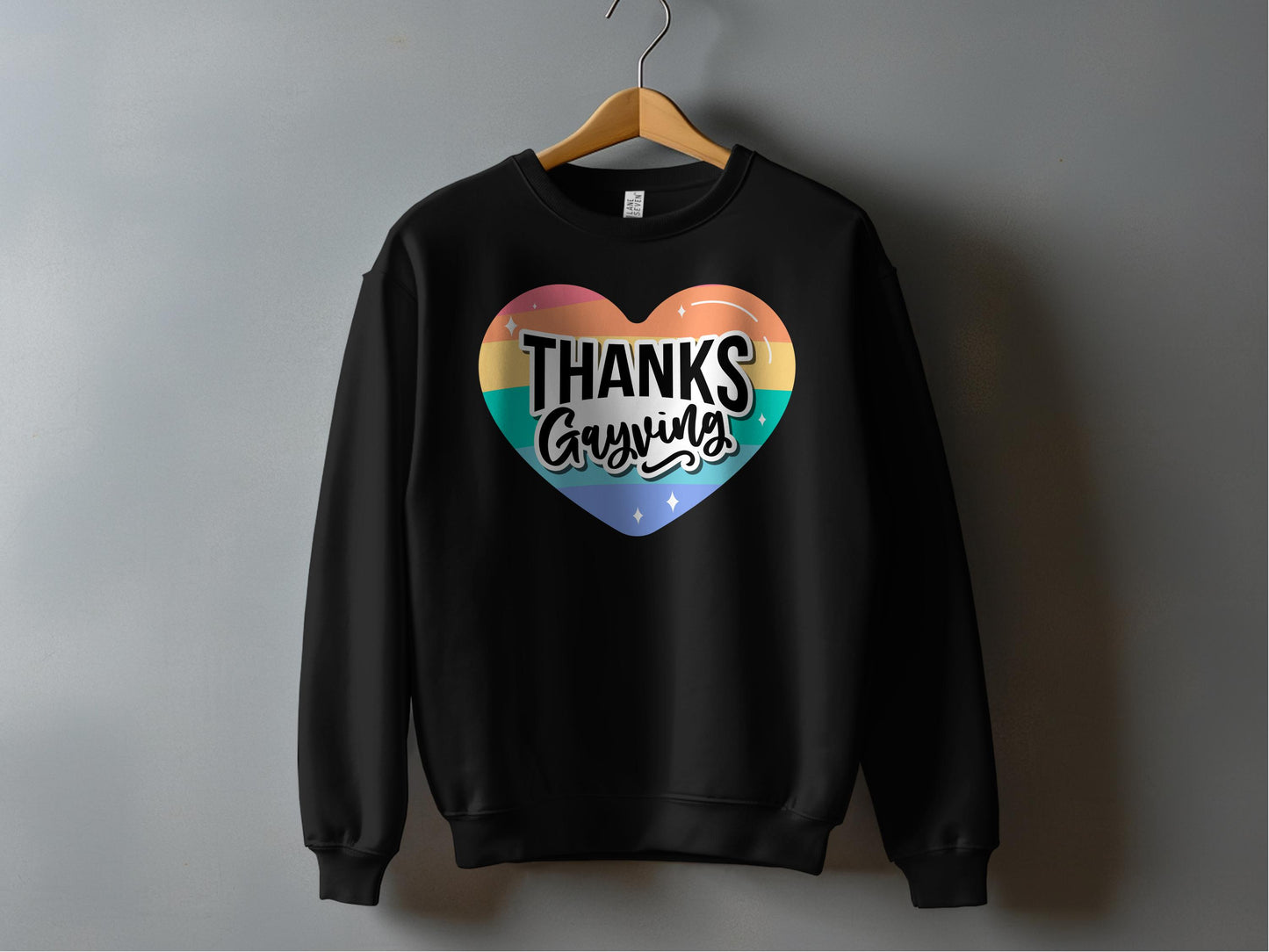 Thanks Groguing Heart Rainbow Sweatshirt product