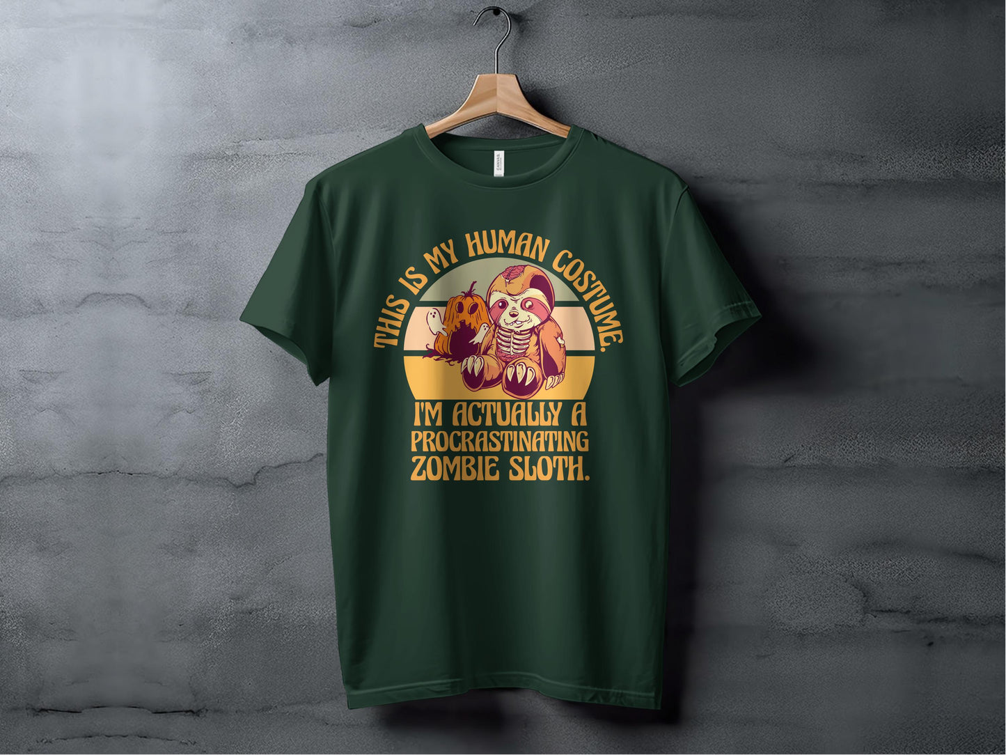 This Is My Human Costume Zombie Sloth T-Shirt product