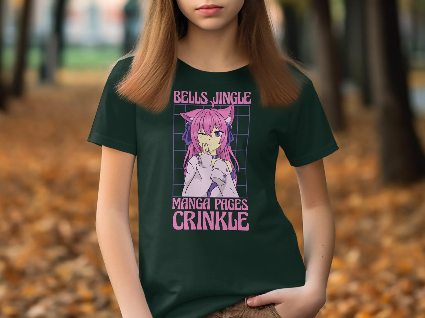 Bells Jingle Manga Pages Crinkle Graphic Tees product
