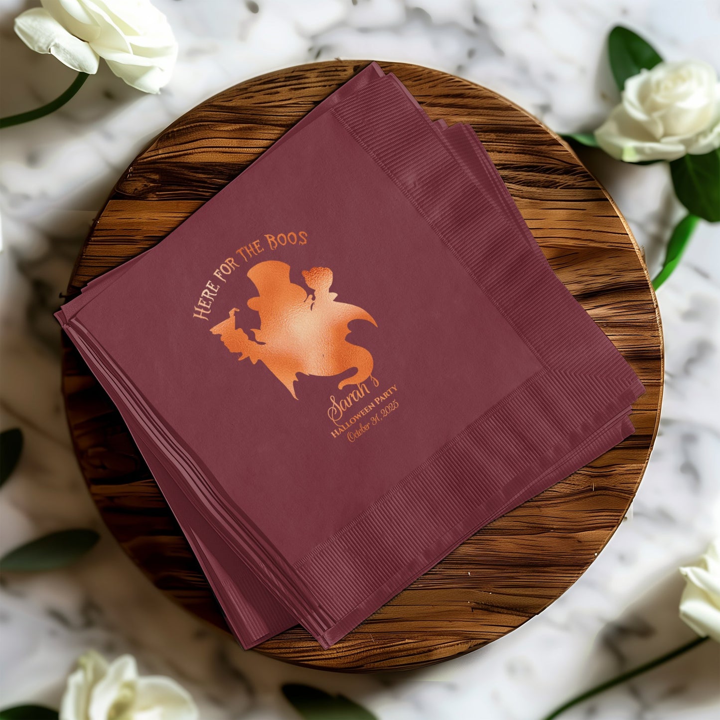 Here for the Boos Halloween Party Napkin product type