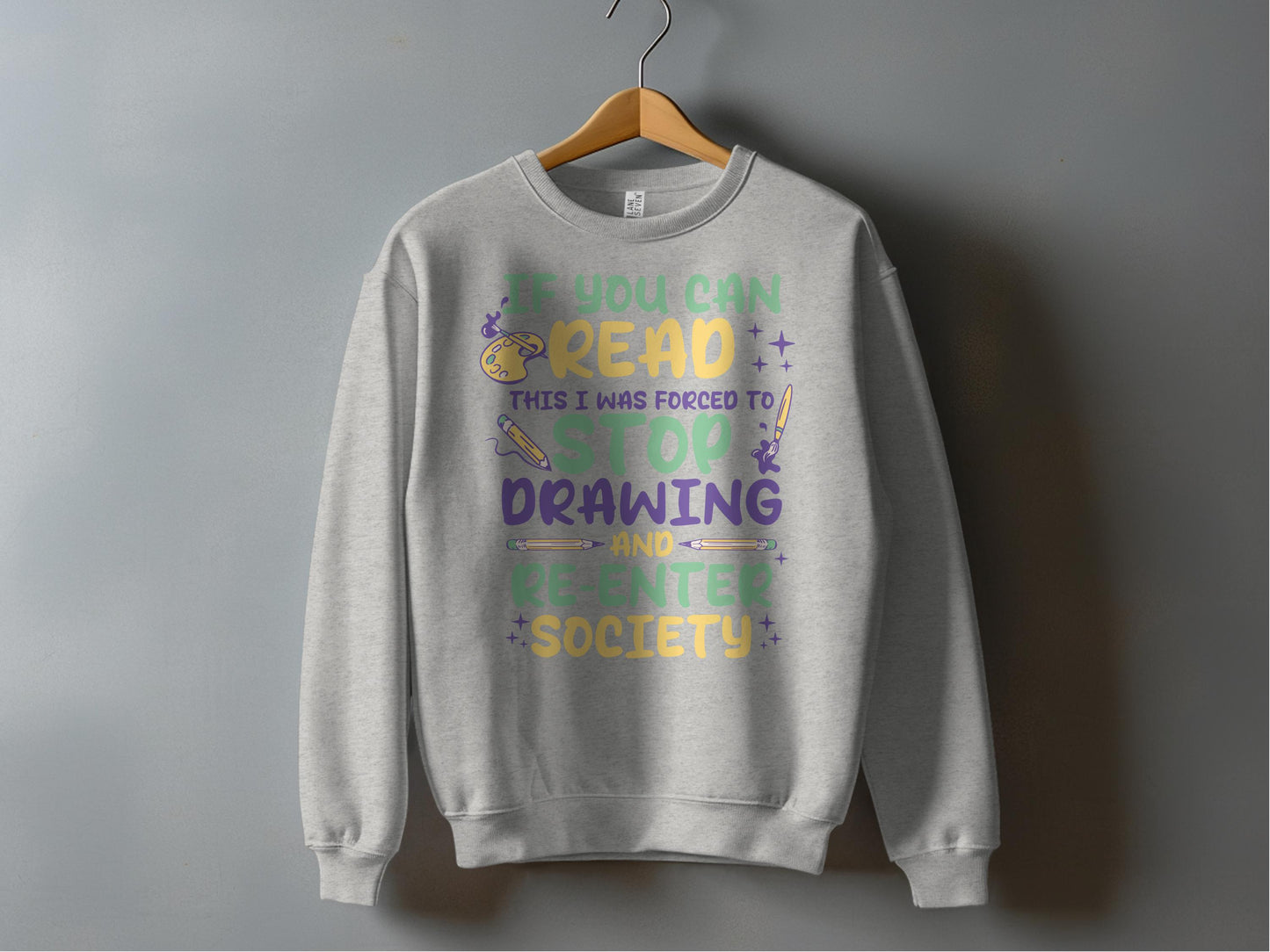 Fun Graphic Sweatshirt for Creative Individuals product type
