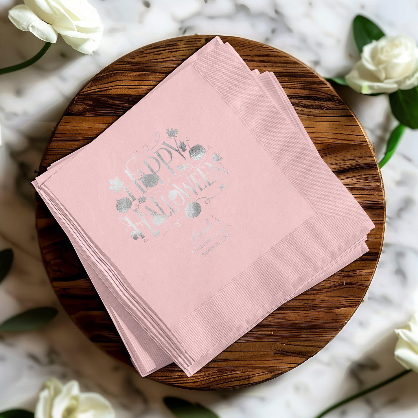 Happy Halloween Pink Disposable Napkins product