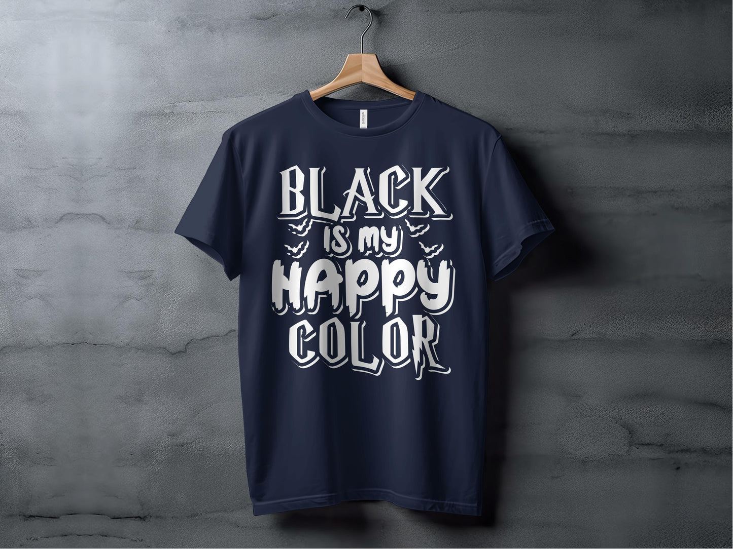 Black is My Happy Color Graphic T-Shirt product type