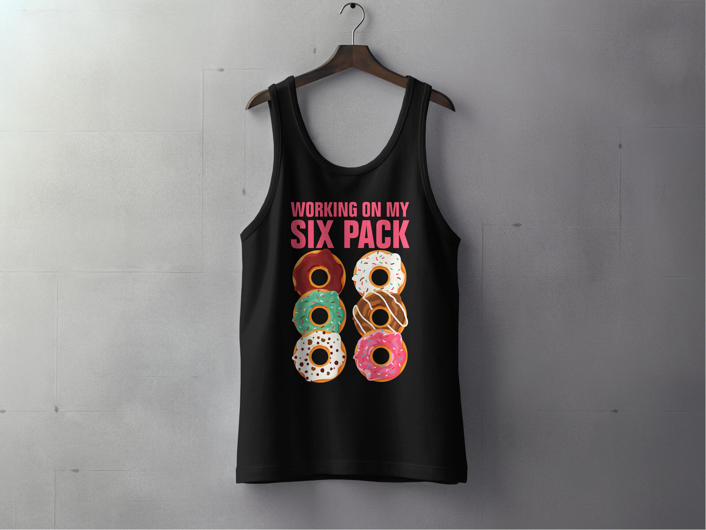 Working on My Six Pack Humorous Tank Top product