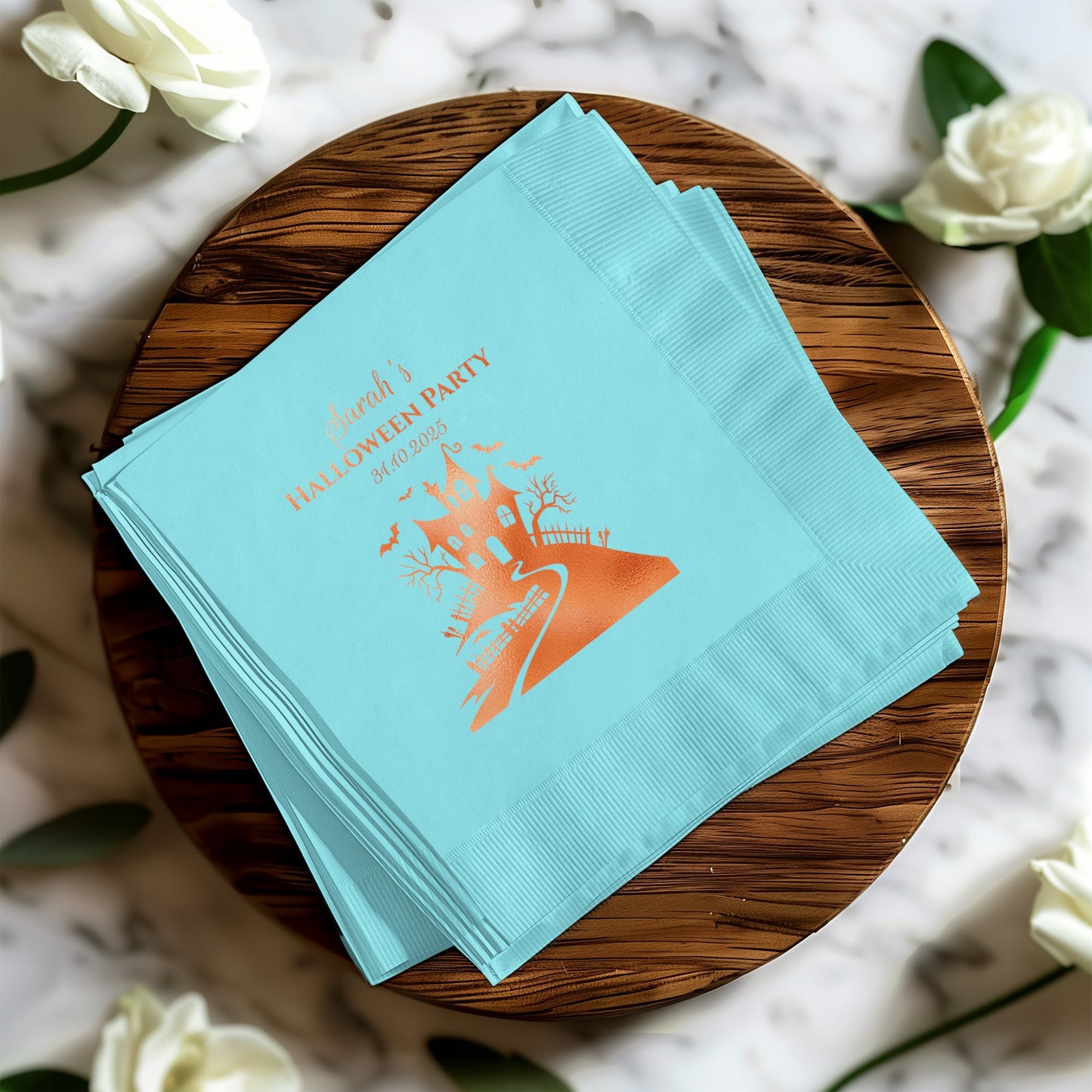 Spooky Halloween Castle Printed Napkins product type