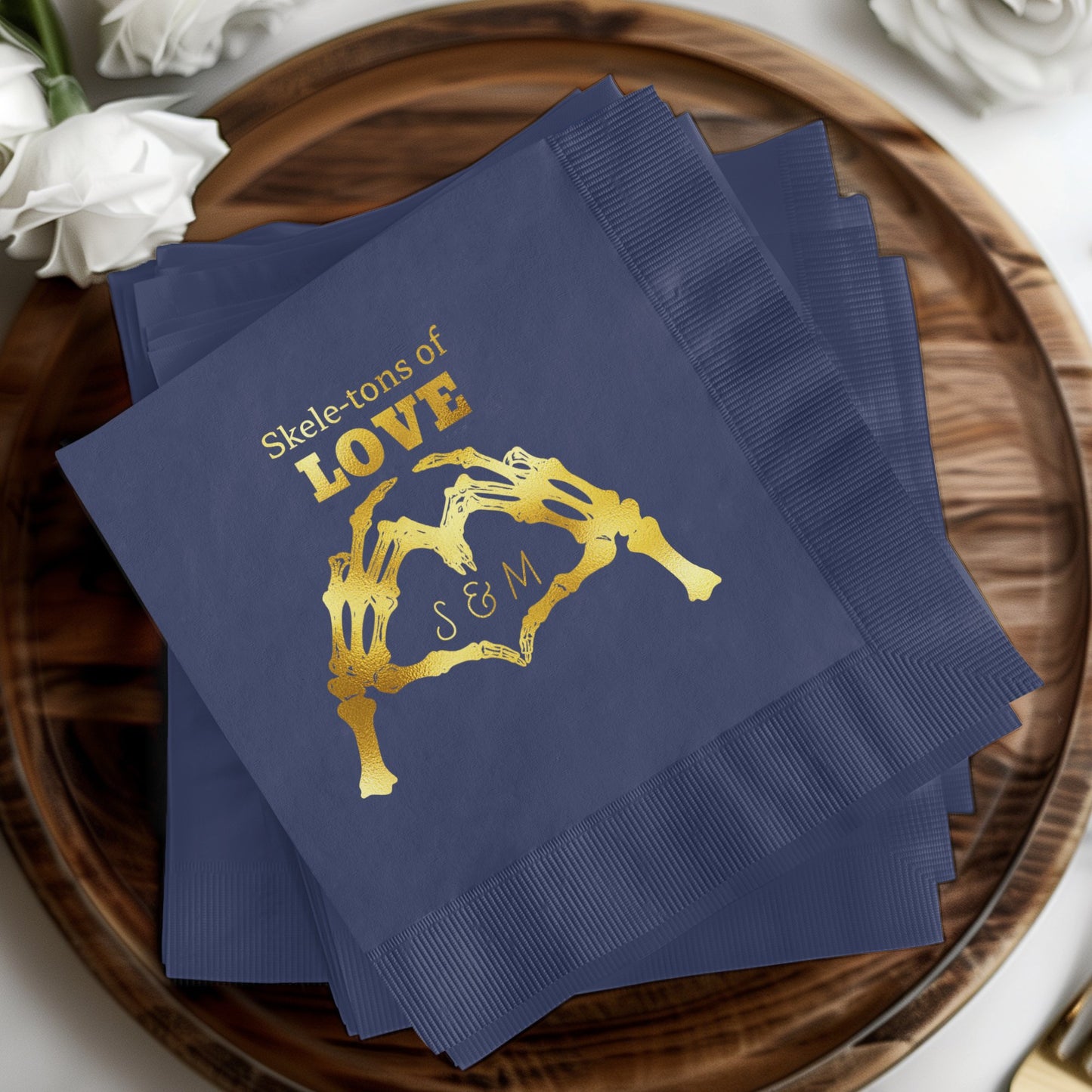 Skeletons of Love Custom Napkins product