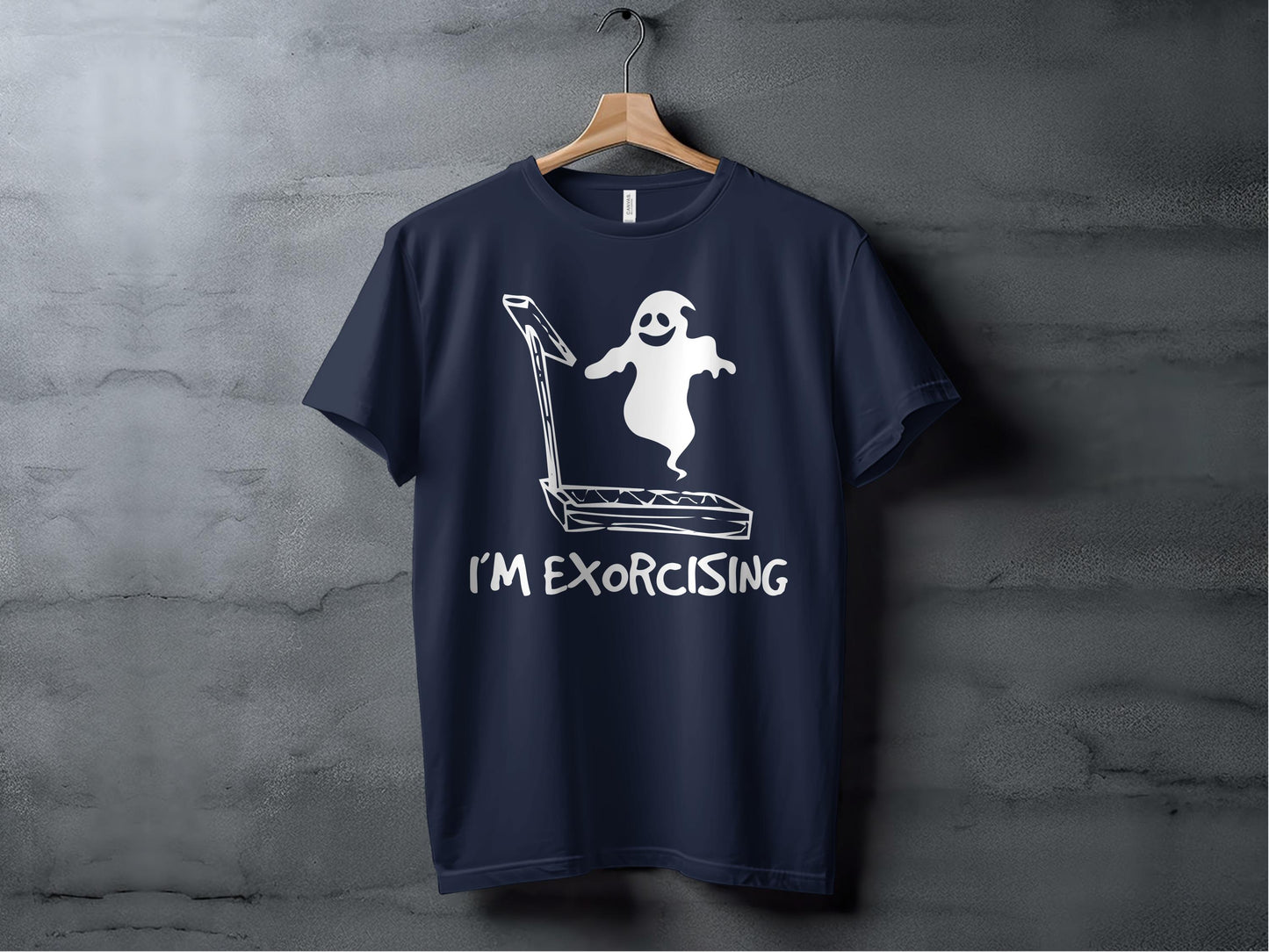 Funny Ghost Design I'm E Xorcising Graphic T-Shirt product type