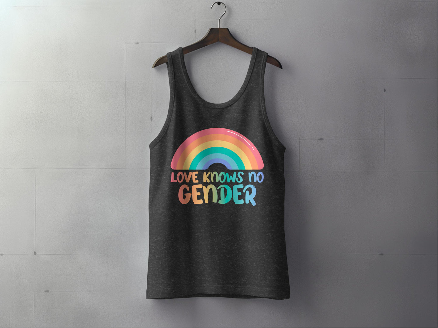 Love Knows No Gender Rainbow Tank Top product