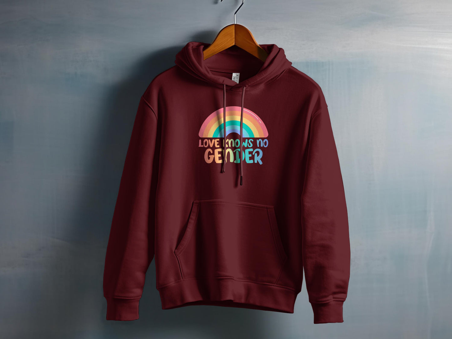 Love Knows No Gender Rainbow Design Hoodie product