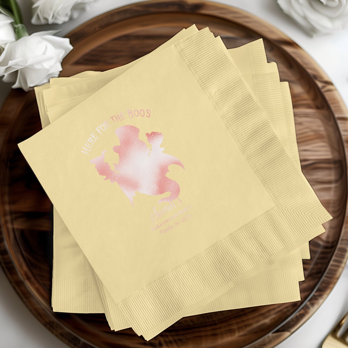 Here for The Boos Halloween Themed Paper Napkins product