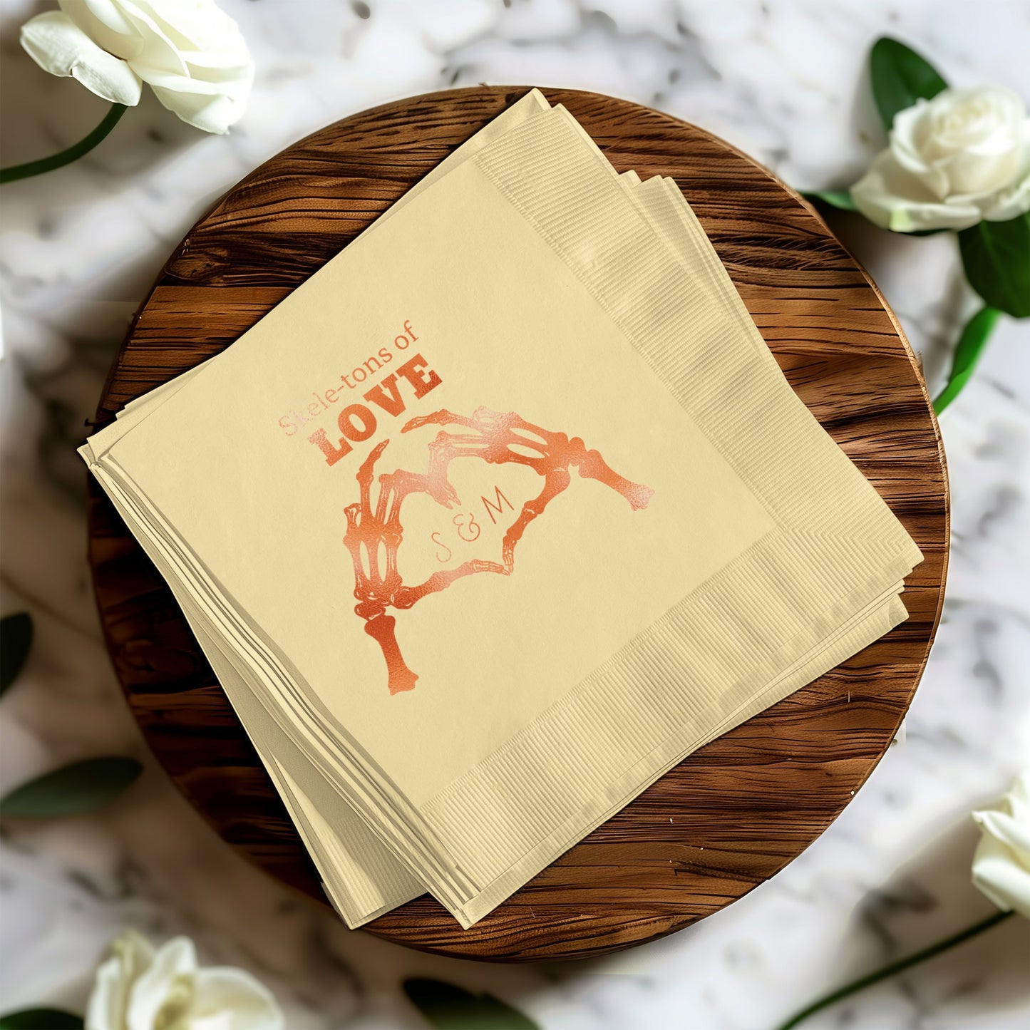 Skeletons of Love S & M Customized Napkin product type