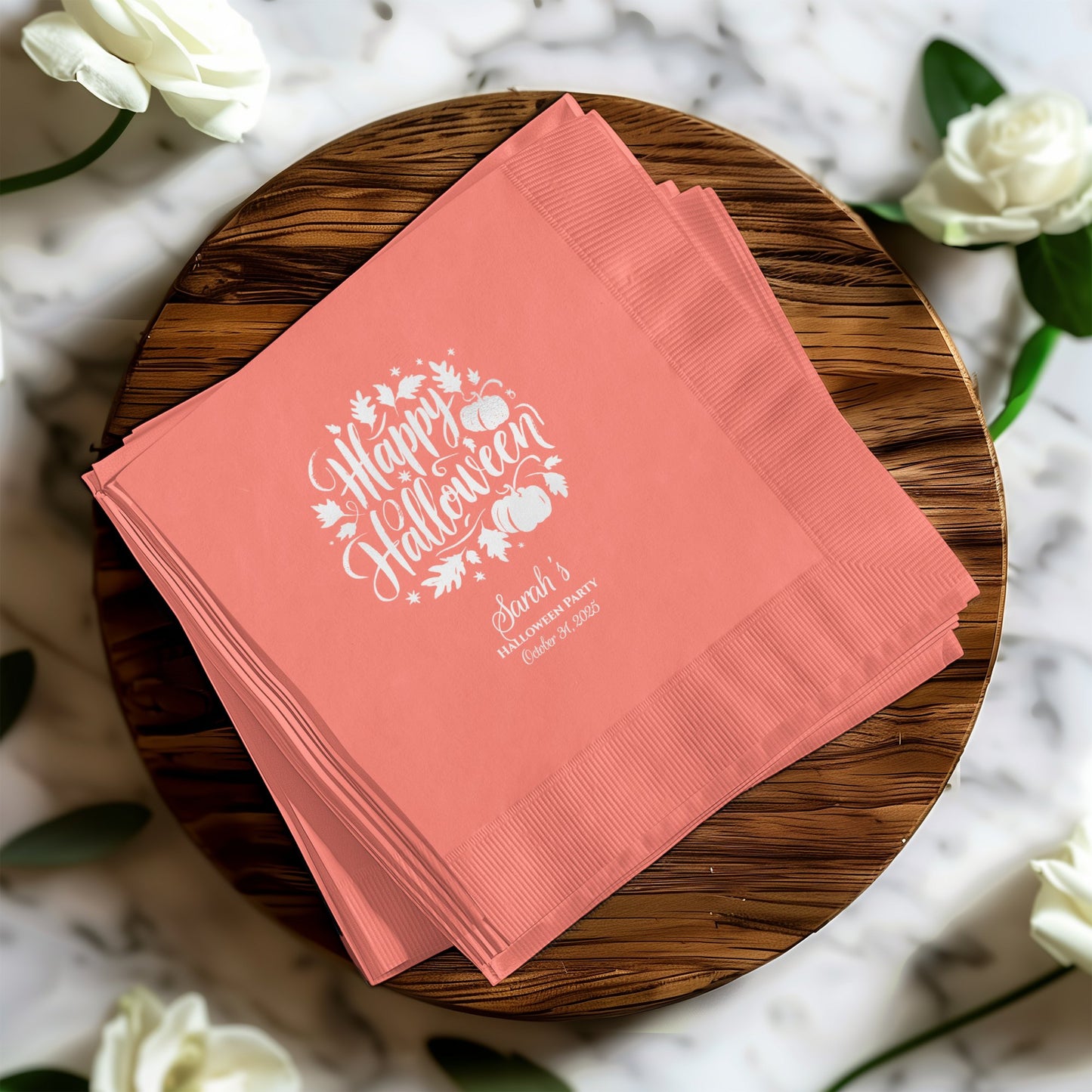 Personalized Happy Halloween Napkins product