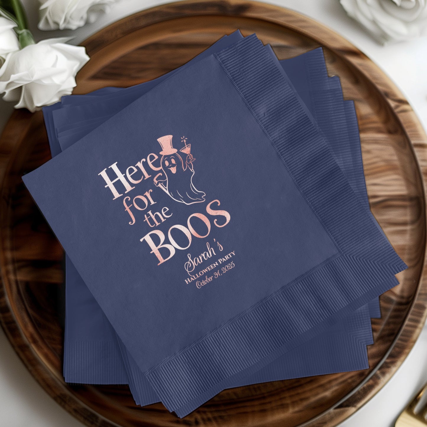 Here for the Boos Halloween Party Napkin product
