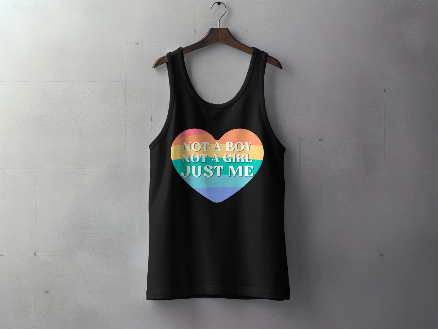 Not A Boy Not A Girl Just Me Tank Top product type