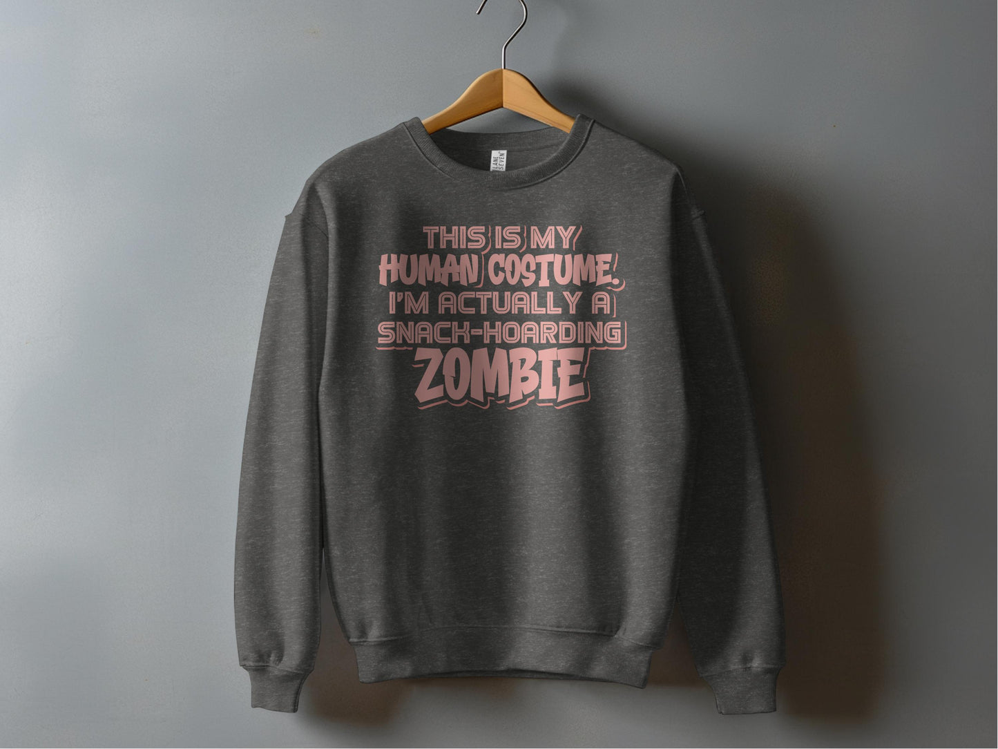 Snack Hoarding Zombie Human Costume Sweatshirt product