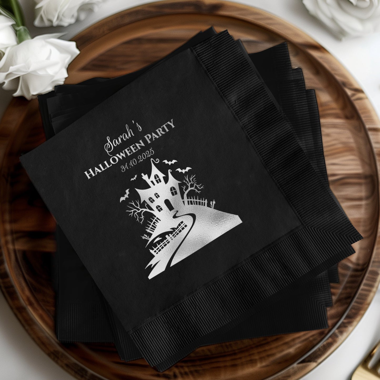 Spooky Custom Halloween Party Napkins product