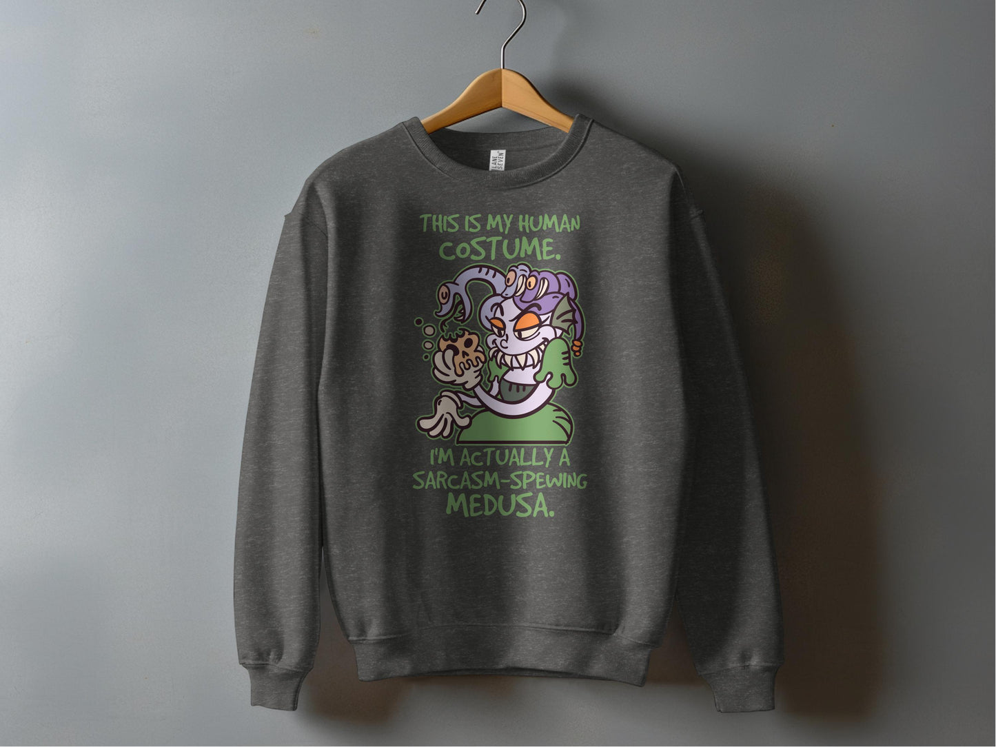 Sarcasm-Spewing Medusa Sweatshirt This Is My Human product