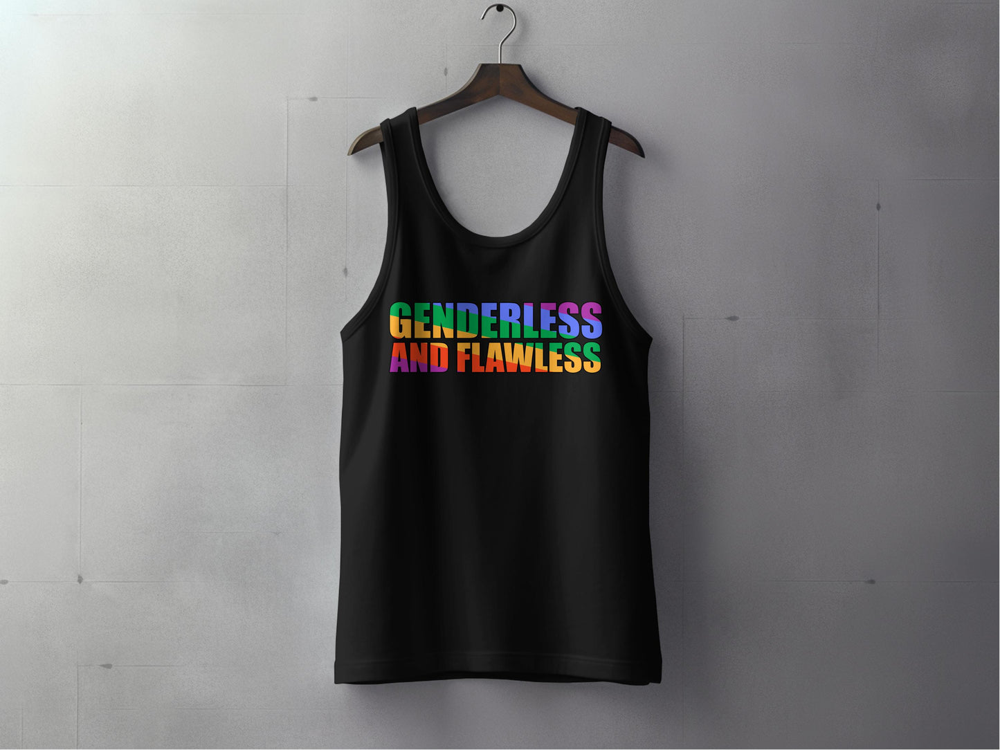 Genderless and Flawless Graphic Tank Top product