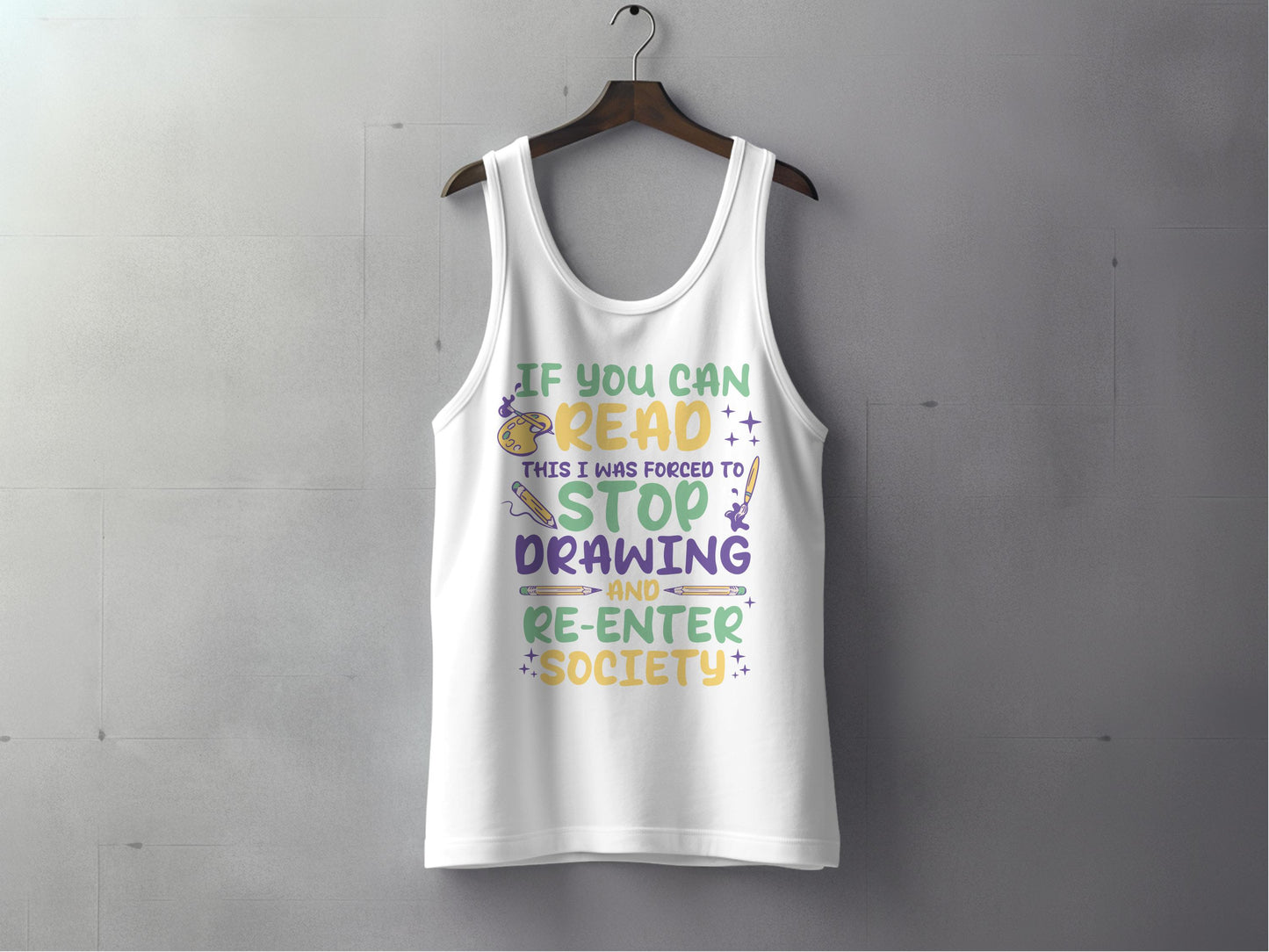 Funny Illustration Themed Tank Top product
