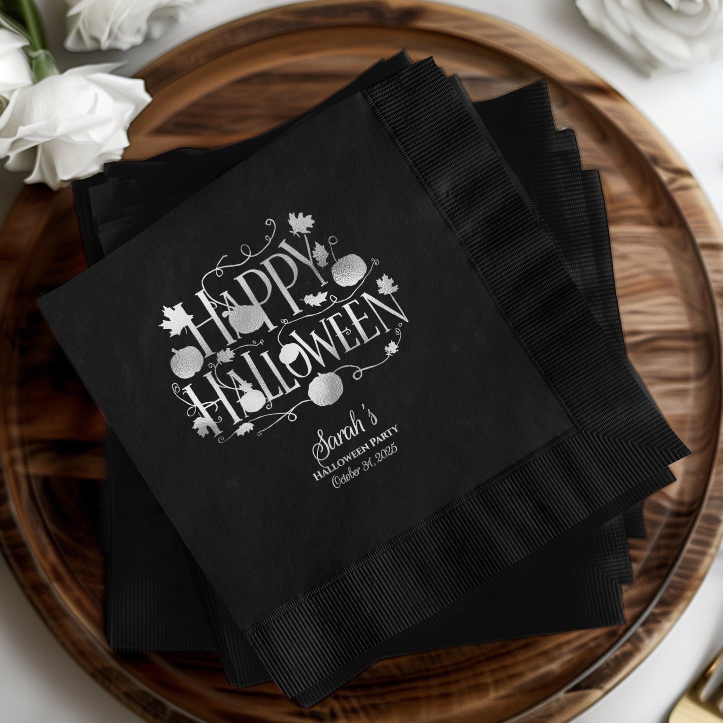 Happy Halloween Personalized Party Napkins product type