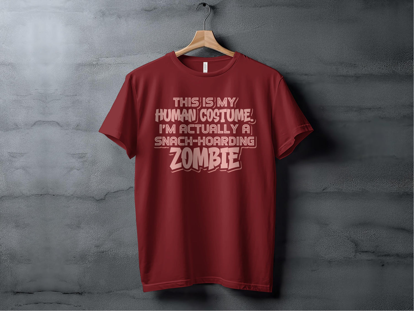 Snack-Hoarding Zombie Human Costume T-Shirt product