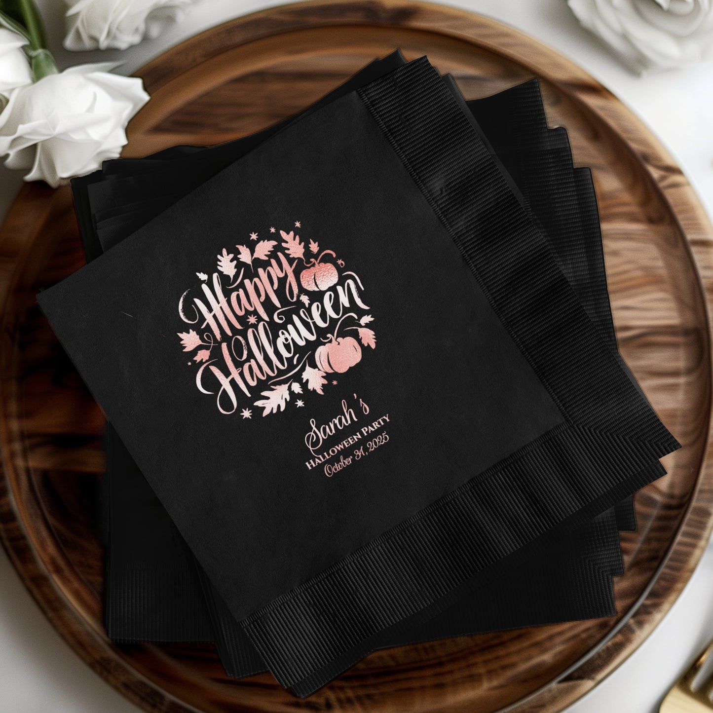 Personalized Halloween Themed Party Napkins product