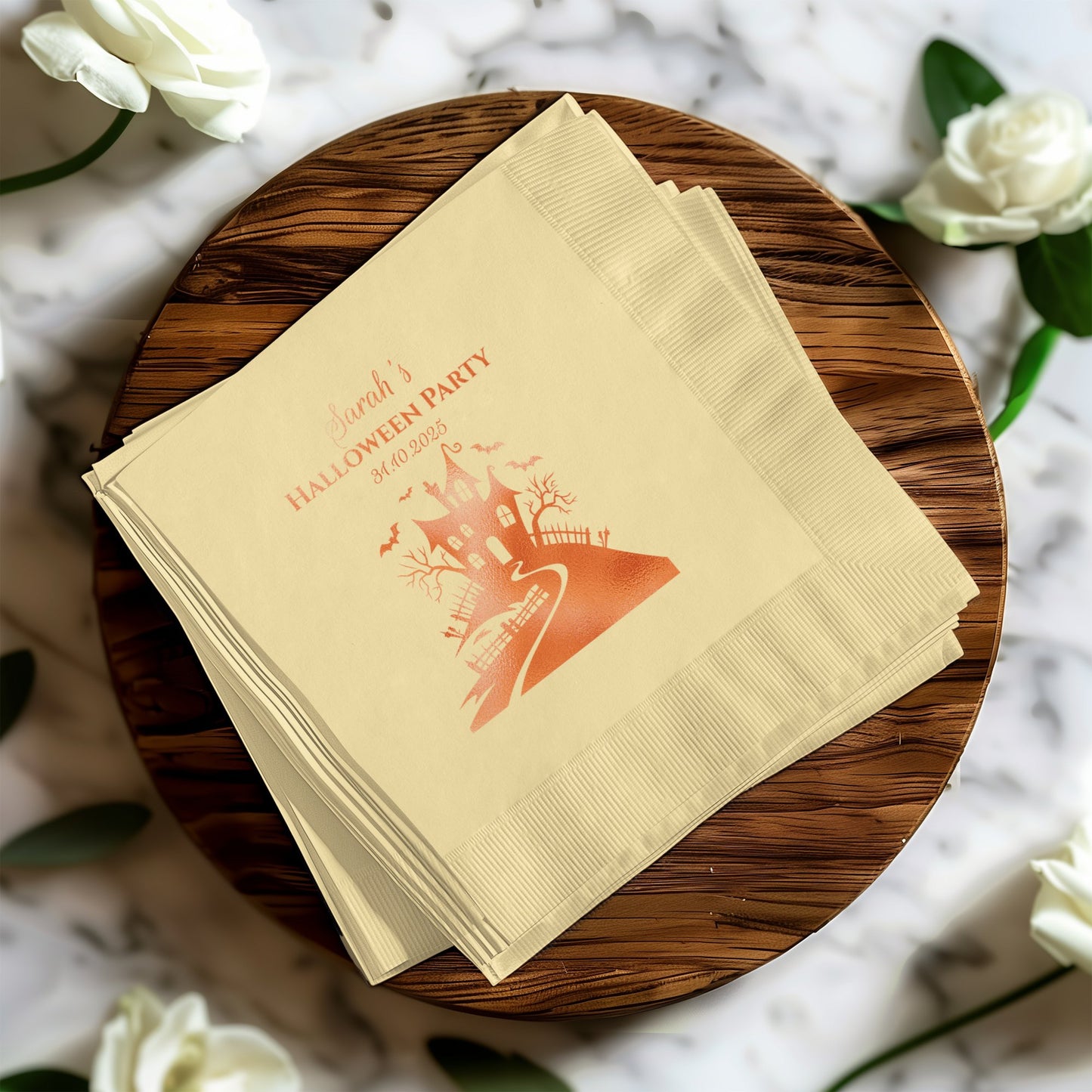 Personalized Halloween Party Napkins product