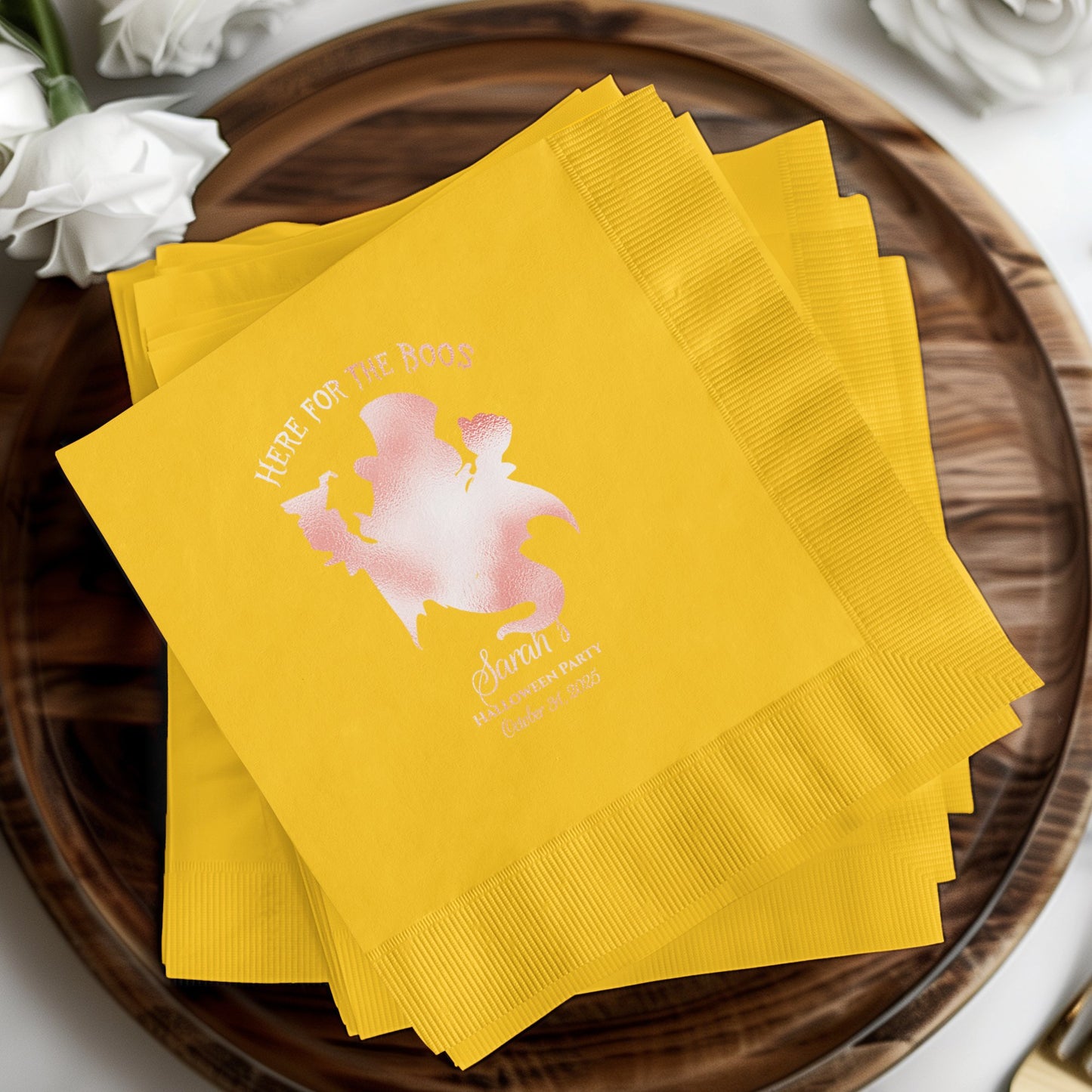 Here For The Boos Yellow Party Napkins product type