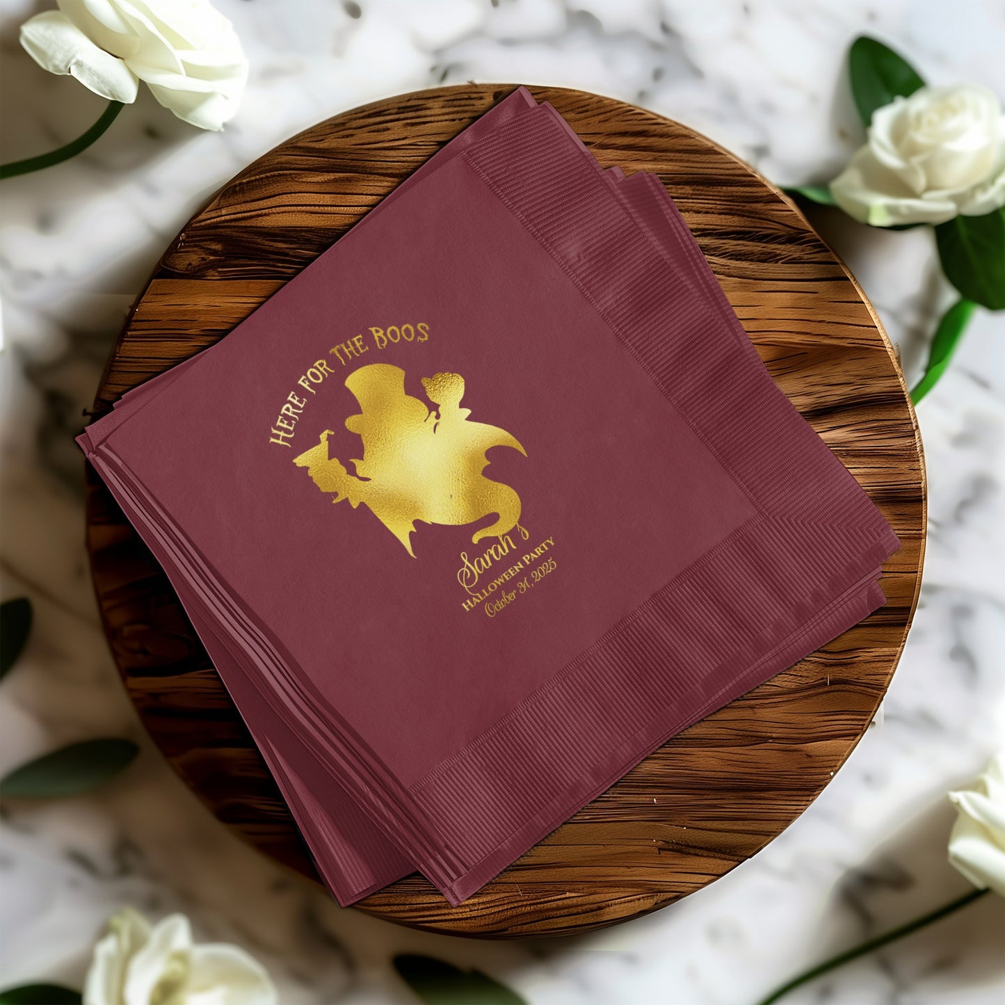 Here for the Boos Custom Gold Print Napkin product