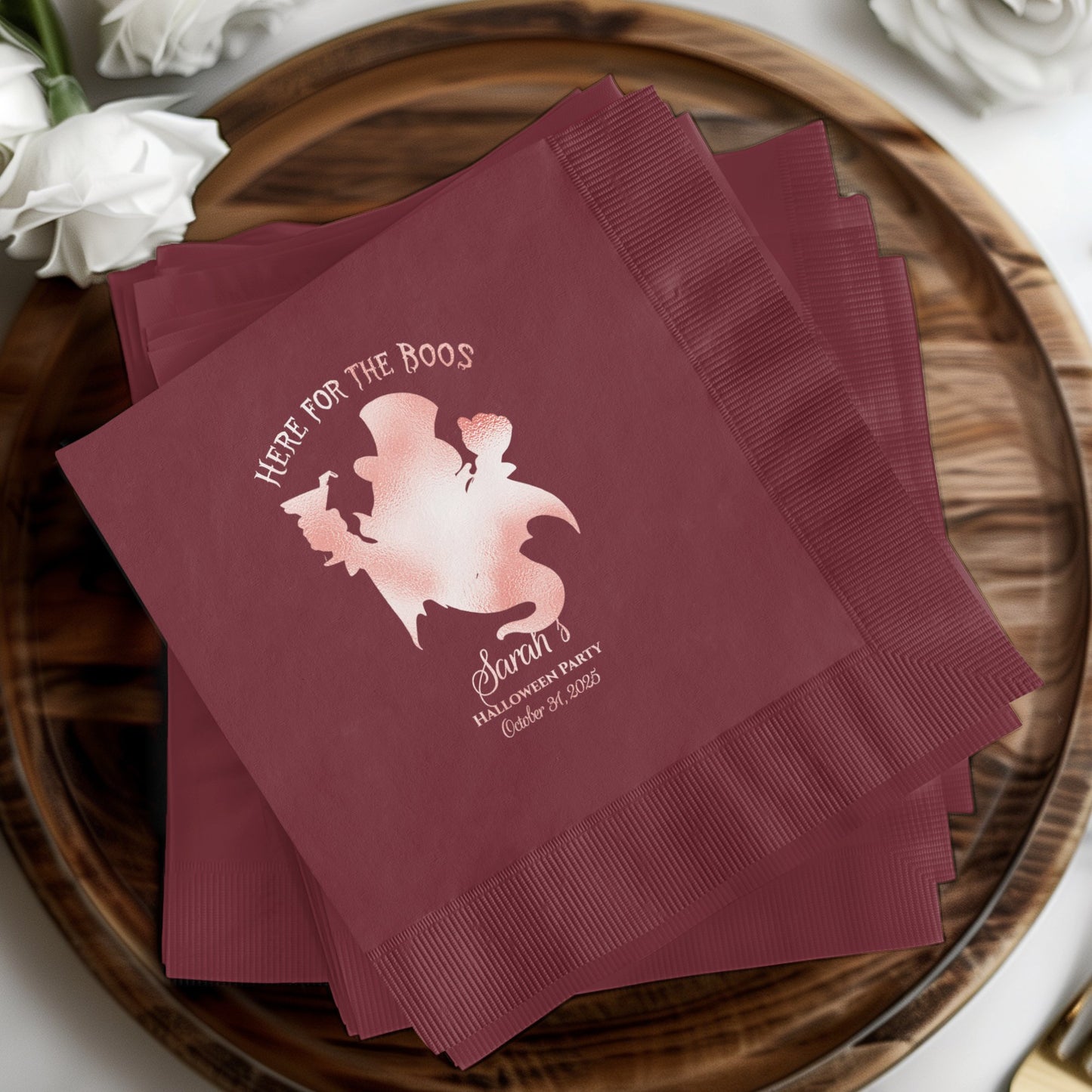 Personalized Here For The Boos Party Napkins product