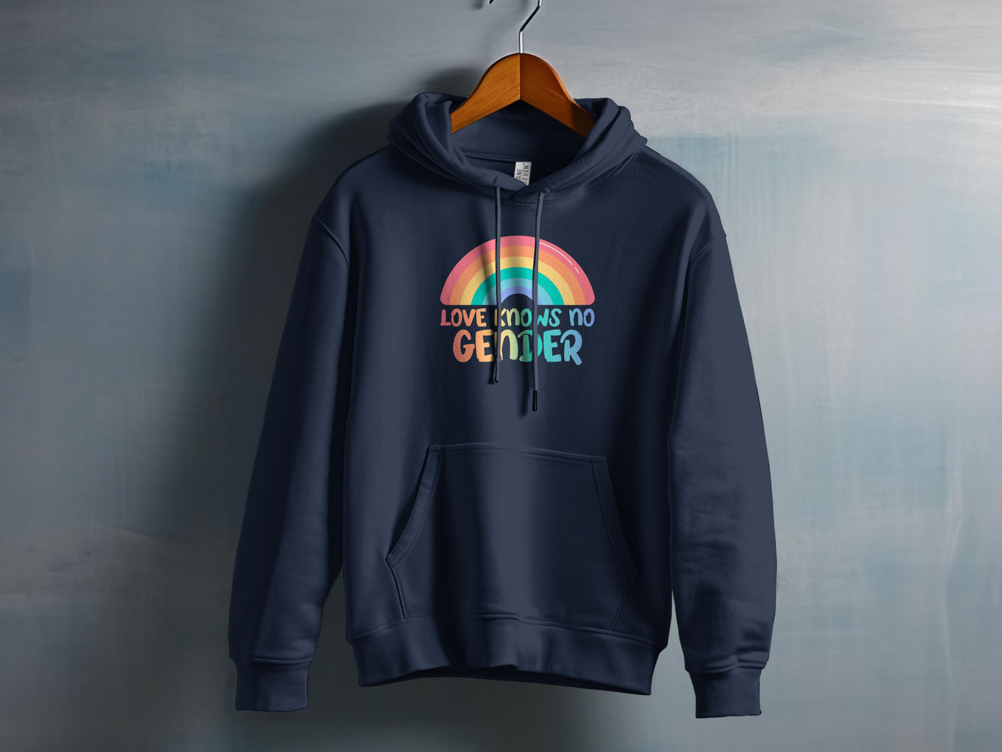 Colorful Love Knows No Gender Rainbow Hoodie product