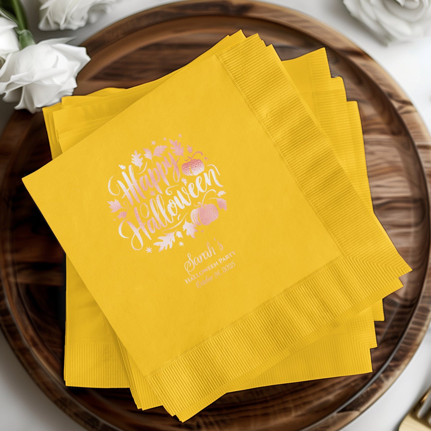 Happy Halloween Personalized Napkin Product