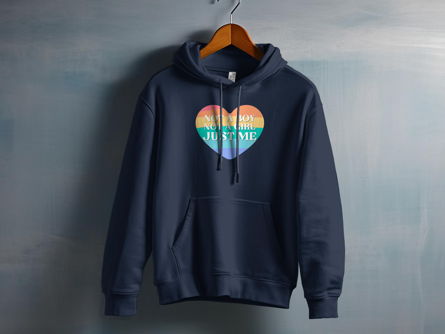 Nonbinary Just Me Heart Colorful Hoodie product