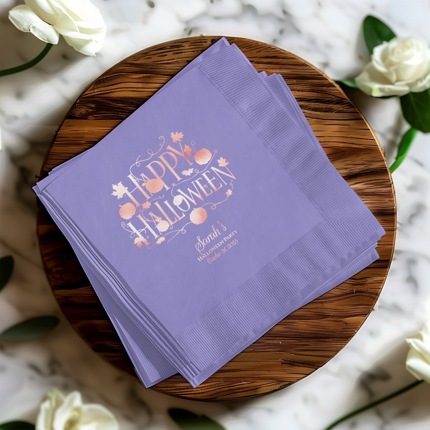 Personalized Happy Halloween Party Napkins product type
