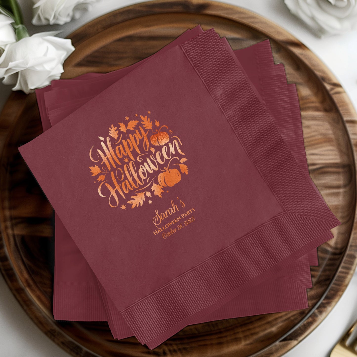 Customized Happy Halloween Party Napkin product type