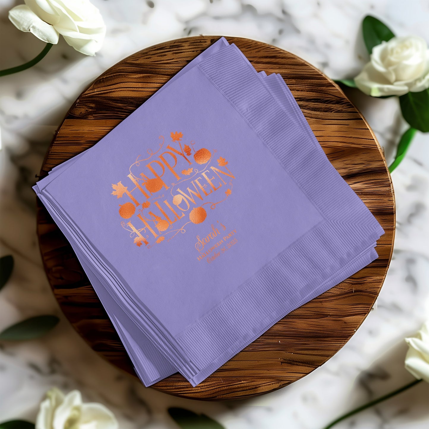 Happy Halloween Custom Printed Paper Napkins product type