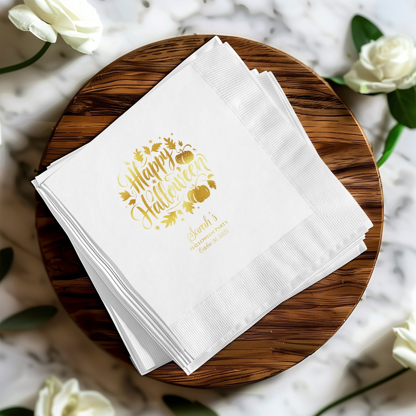Happy Halloween Custom Napkins Party Decor product type
