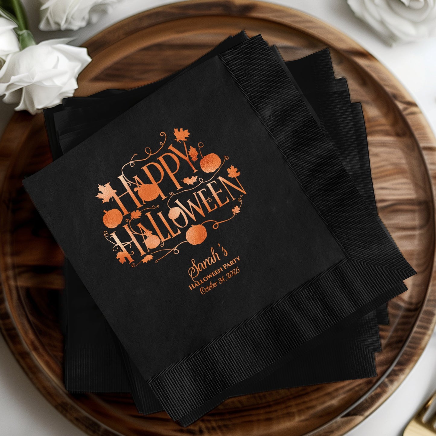 Halloween Party Personalized Napkins product
