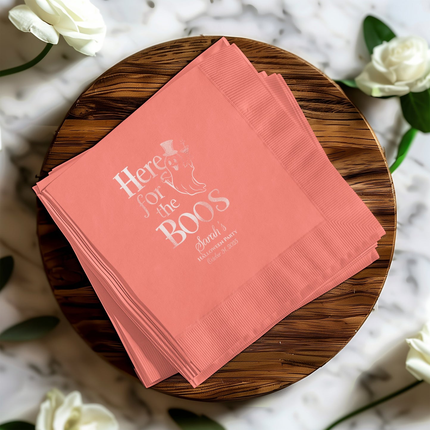 Here For The Boos Customized Party Napkins product type