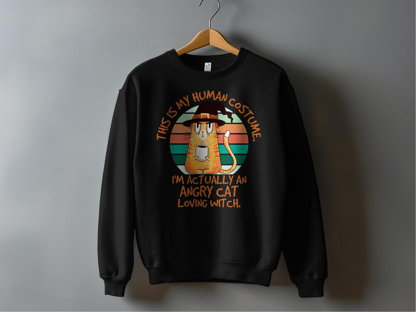 This is My Human Costume Angry Cat Loving Witch product type
