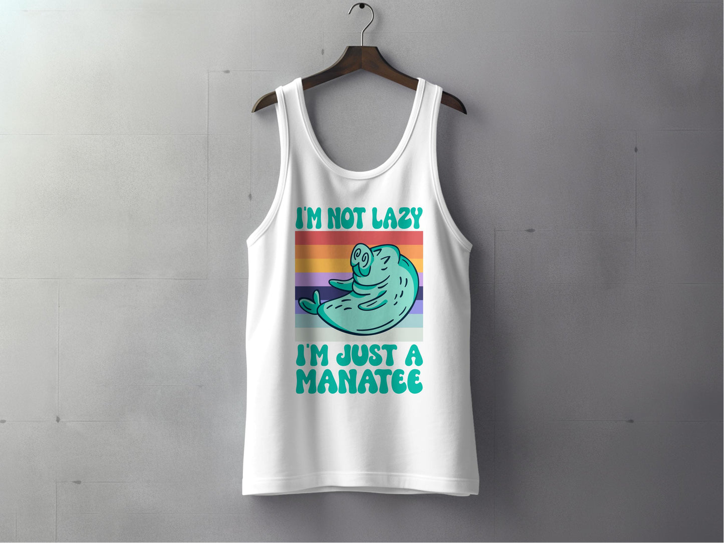 I'm Not Lazy I'm Just A Manatee Tank Top product type