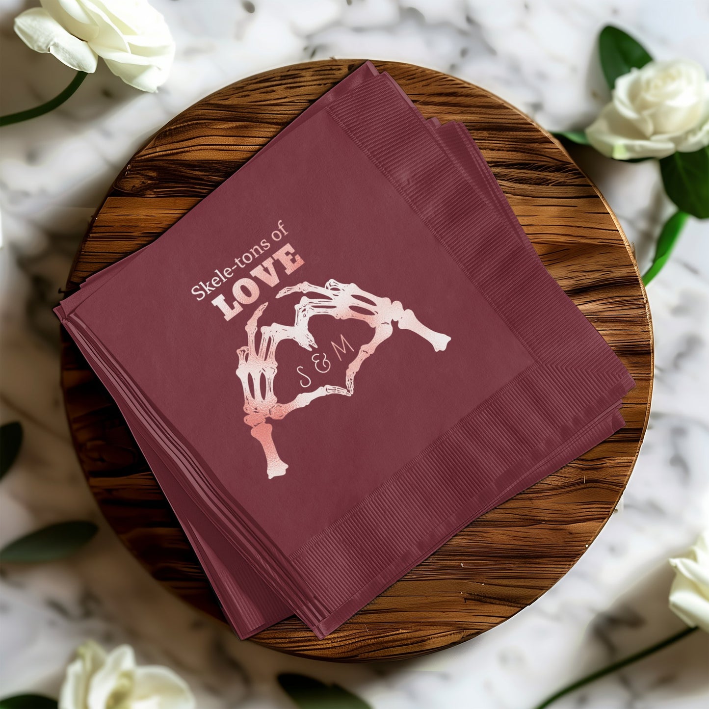 Skeletons of Love Design Napkins product type