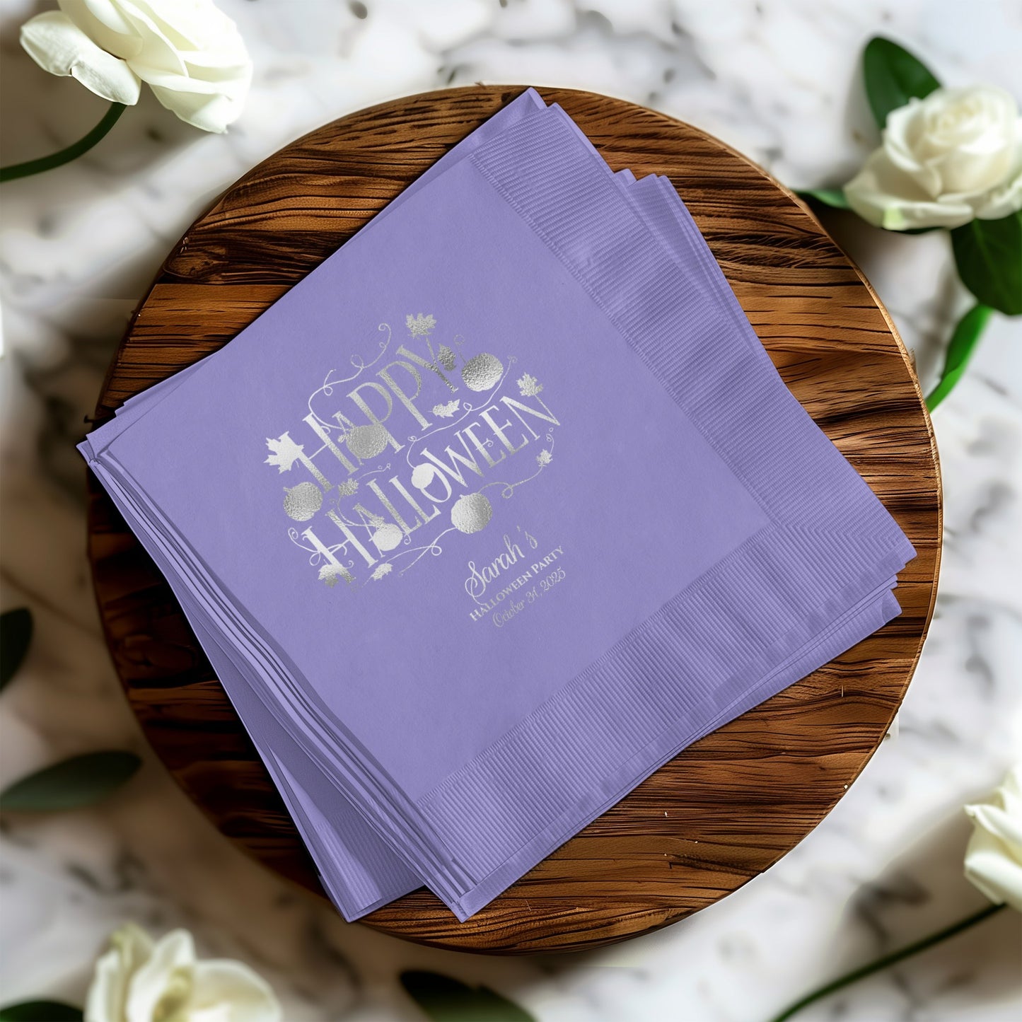 Elegant Happy Halloween Themed Napkin product