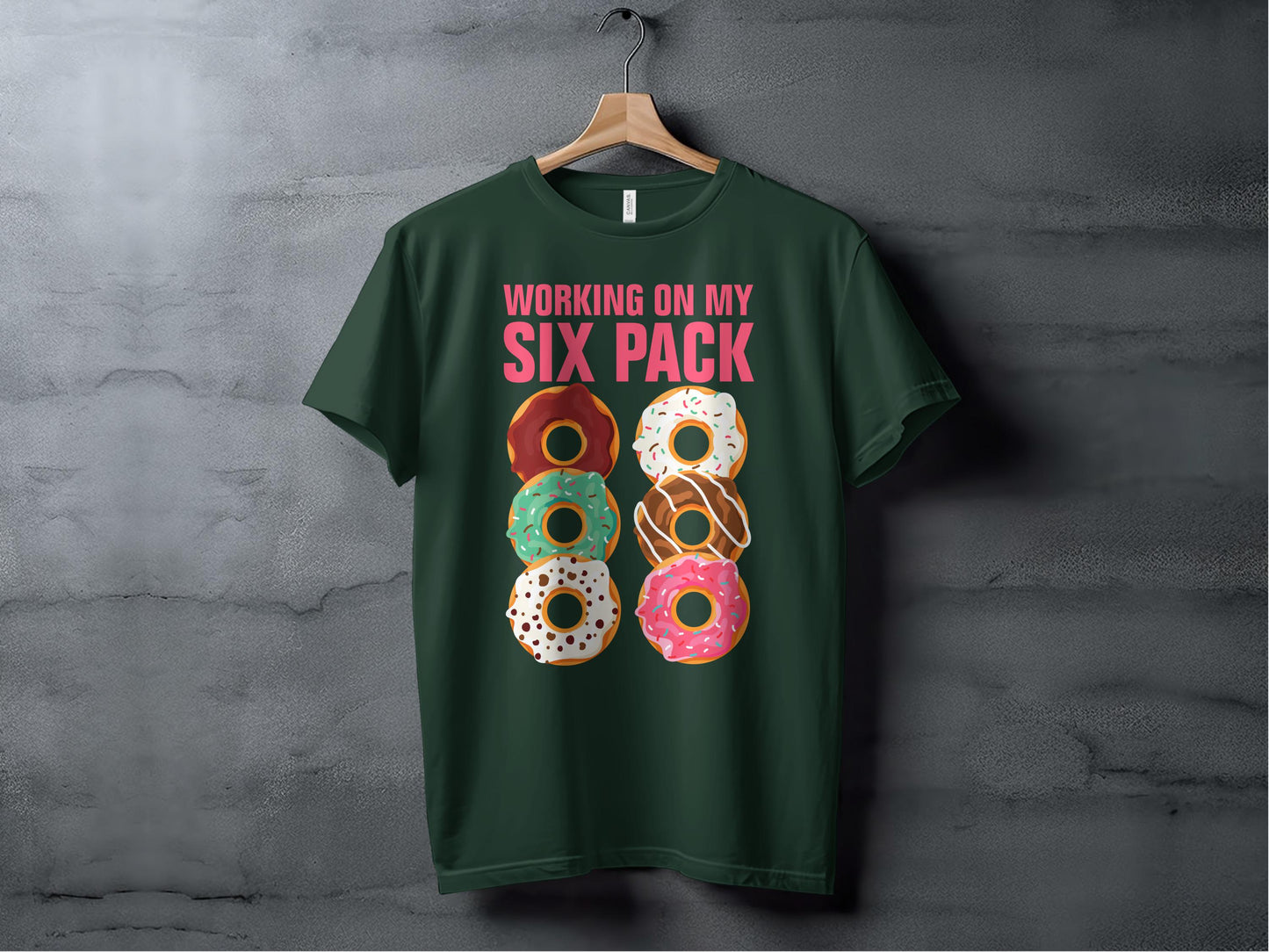 Working On My Six Pack Printed Casual Apparel product type