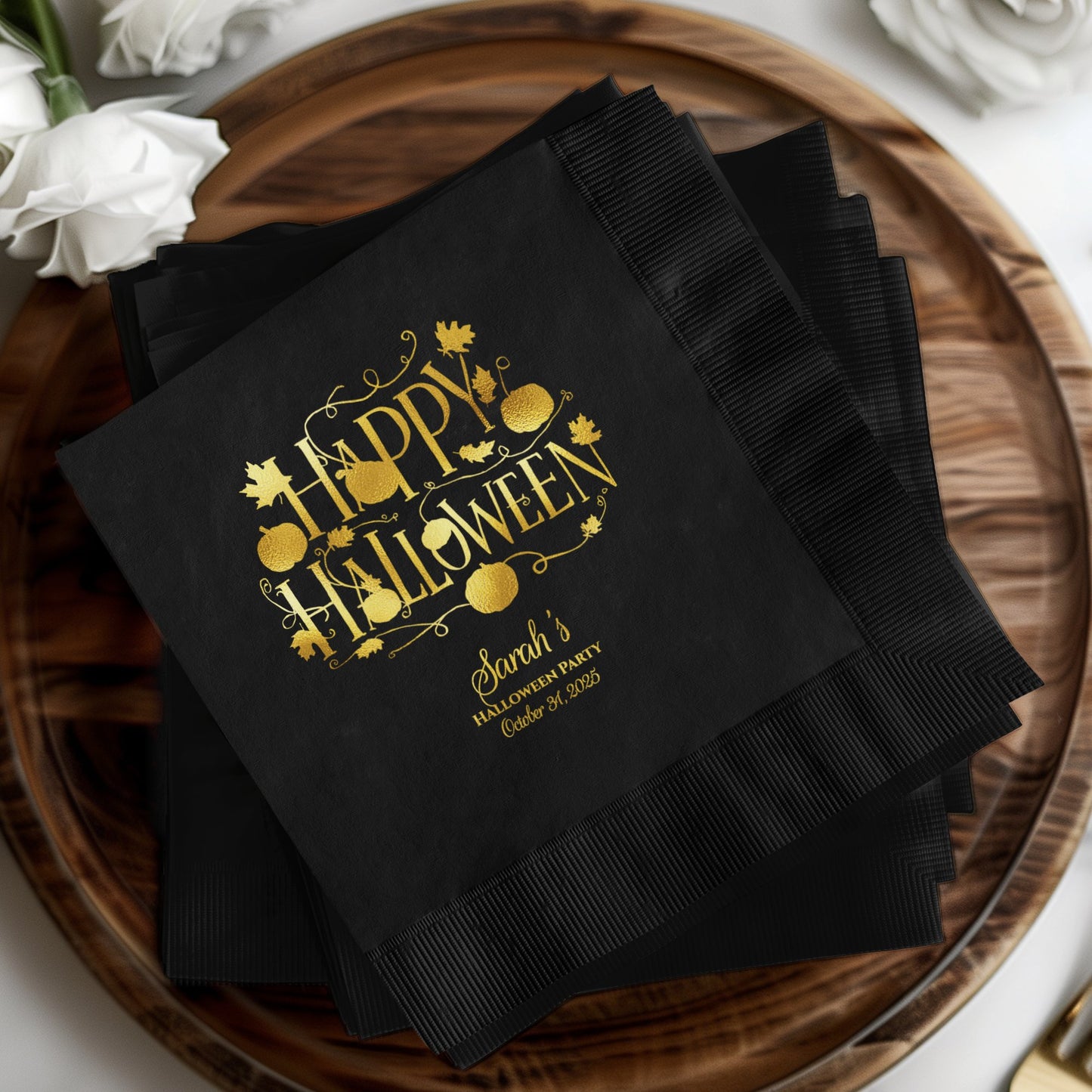 Happy Halloween Party Personalized Napkin product