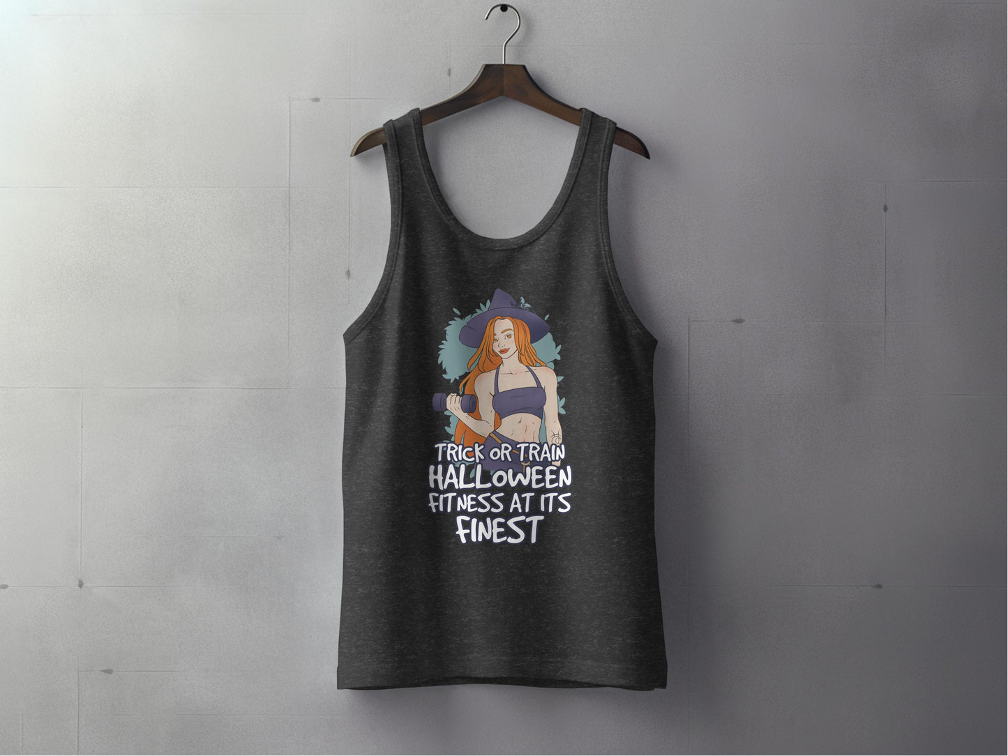 Trick or Train Halloween Fitness Tank Top product