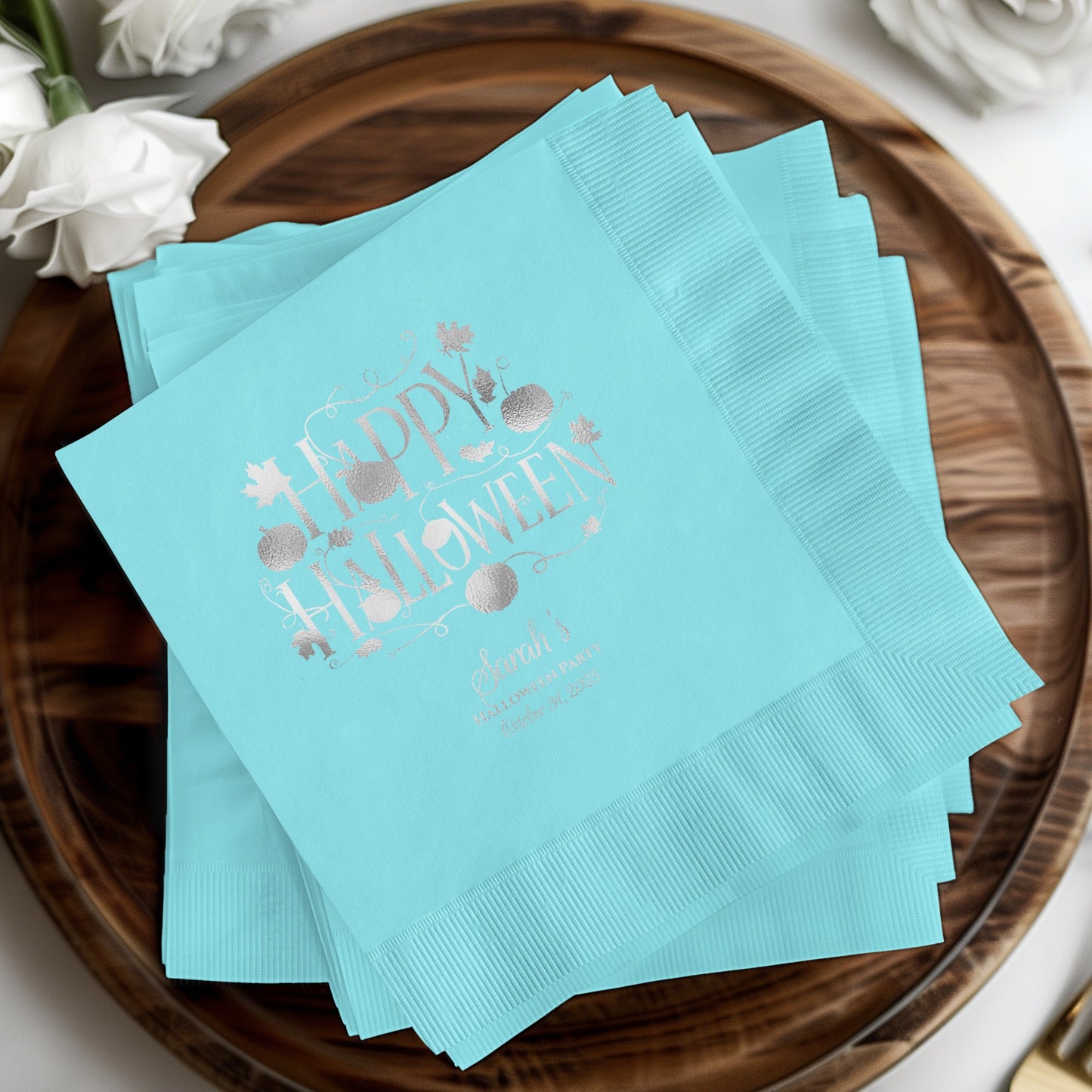 Personalized Happy Halloween Napkins product