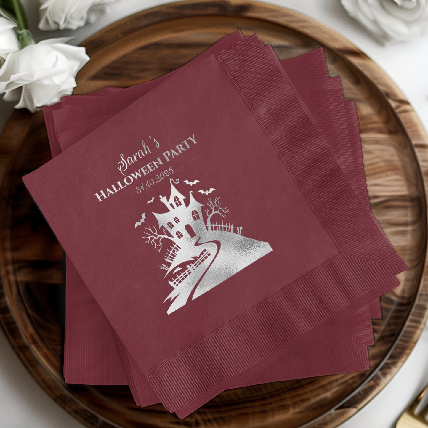 Elegant Printed Halloween Party Napkins Party Decorations product type