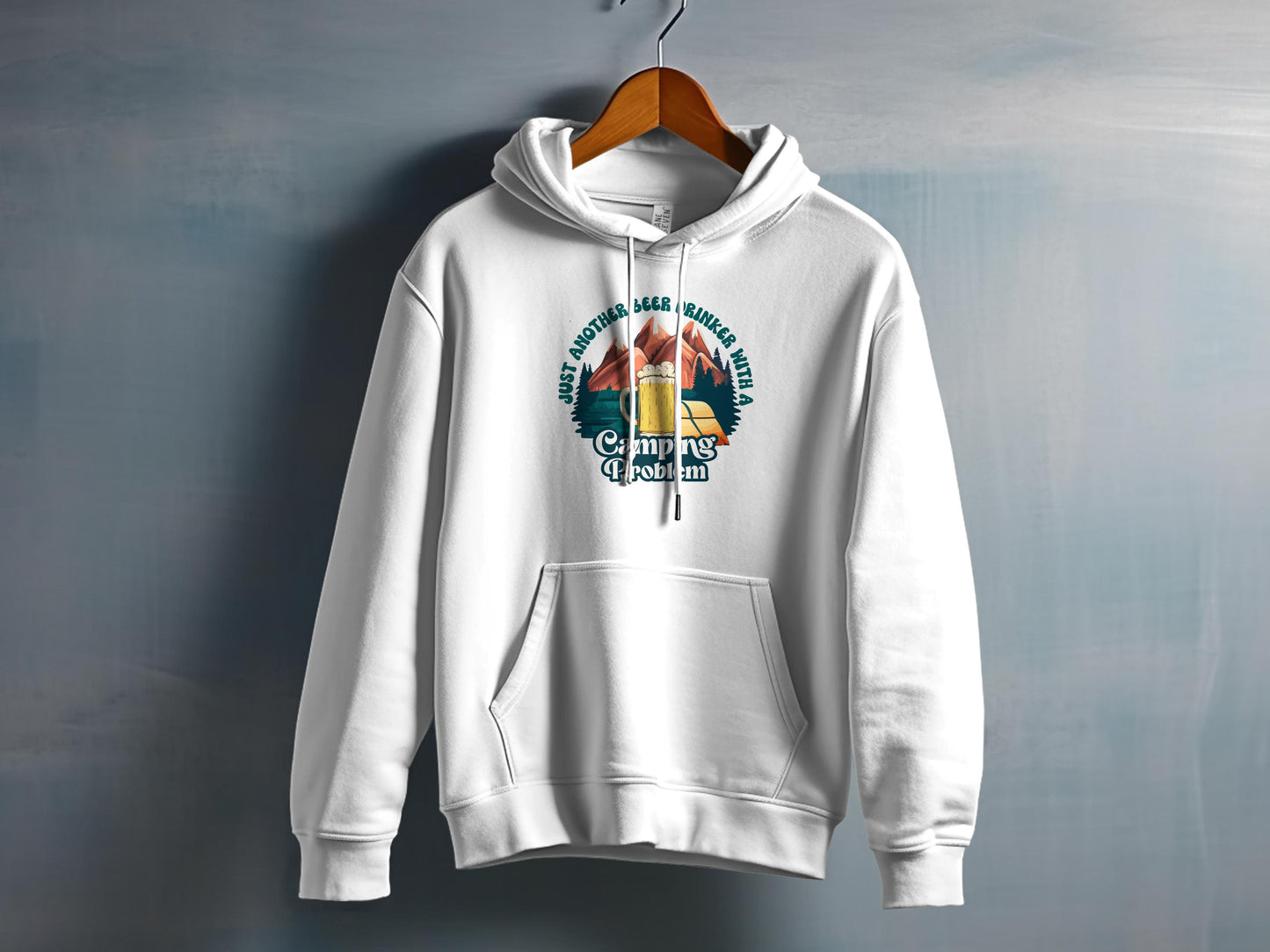 Camping Enthusiast White Hoodie Perfect for Outdoor Product