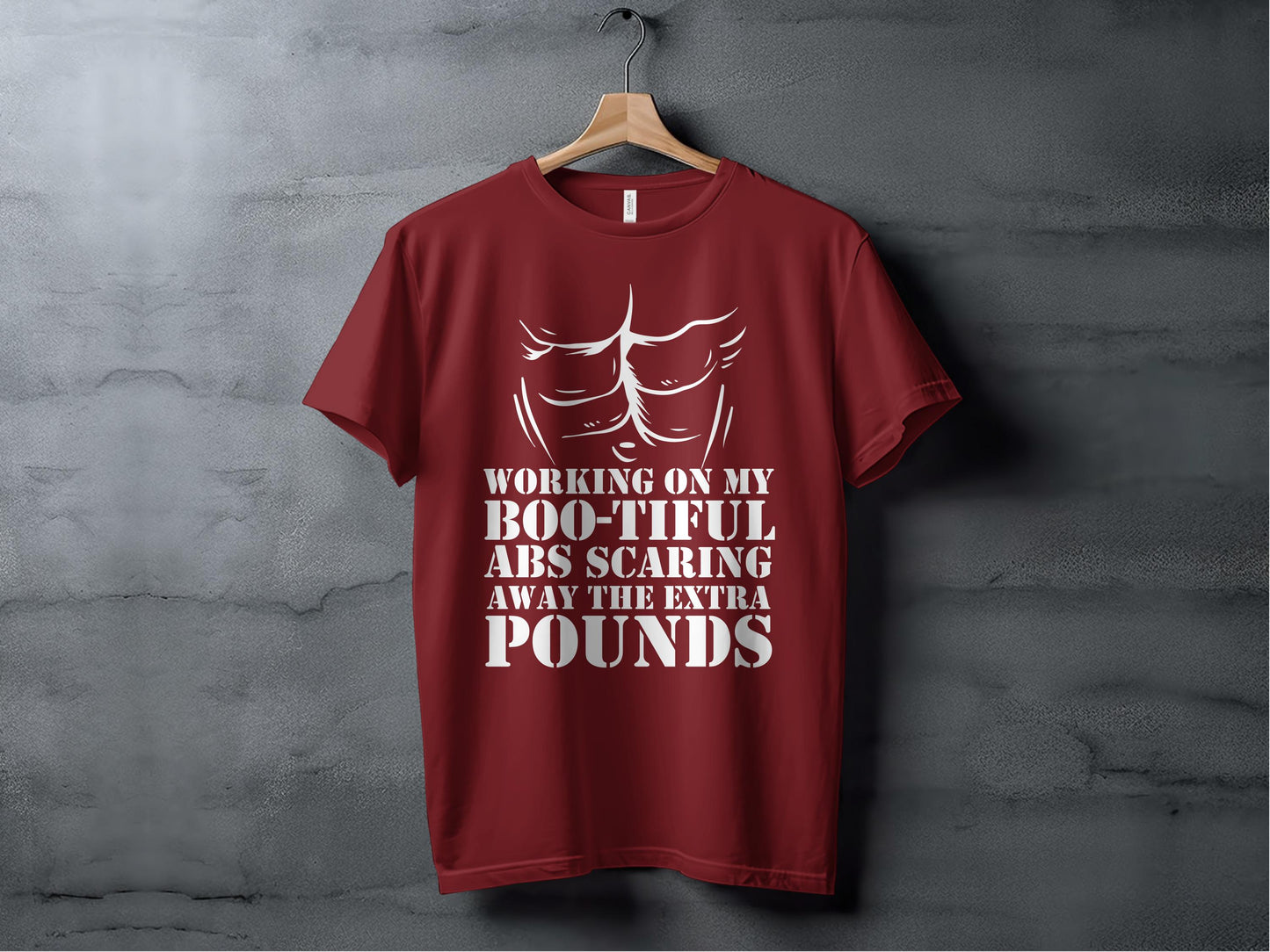 Working On My Boo-Tiful Abs Scaring Away The Pounds product type